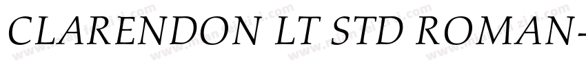 CLARENDON LT STD ROMAN字体转换